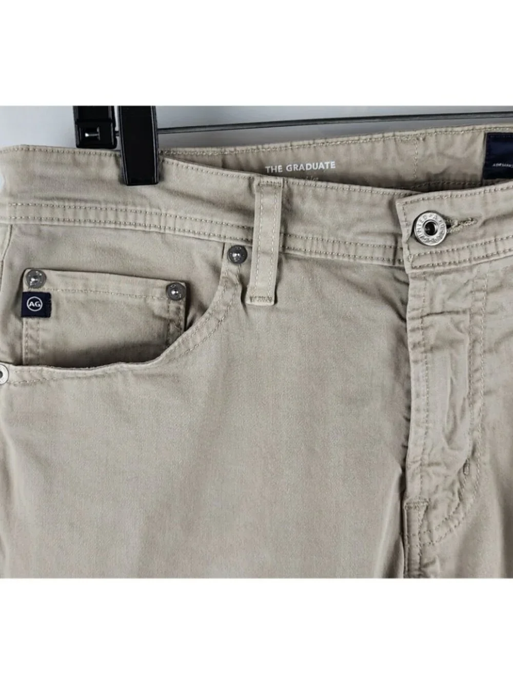 AG Adriano Goldschmied Men The Graduate Tailored Leg Pant Tan Size 32x32